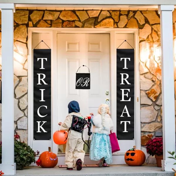 PartyTalk 3pcs Trick or Treat Halloween Banner Outdoor Halloween Hanging Sign for Home Office Porch Front Door Indoor amp Outdoor Halloween Decorations Waterproof Sun amp Wind ResistantPartyTalk 3pcs Trick or Treat Halloween Banner Outdoor Halloween Hanging Sign for Home Office Porch Front Door Indoor amp Outdoor Halloween Decorations Waterproof Sun amp Wind Resistant