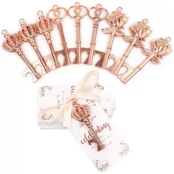 OurWarm 30PCS Key Bottle Opener Party Favors with Tags and Ribbons Rose Gold Bridal Shower Party Wedding Favors Perfect Baby Shower Souvenirs for Guest Bulk Wedding Gifts Decorations 3 StylesOurWarm 30PCS Key Bottle Opener Party Favors with Tags and Ribbons Rose Gold Bridal Shower Party Wedding Favors Perfect Baby Shower Souvenirs for Guest Bulk Wedding Gifts Decorations 3 Styles