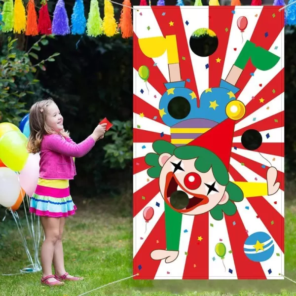 OurWarm Carnival Games Bean Bag Toss Game Clown with 4 Bean Bags for Kids and Adults in Carnival Party Activities Carnival Games Party Decorations Supply Outdoor Yard Lawn SetOurWarm Carnival Games Bean Bag Toss Game Clown with 4 Bean Bags for Kids and Adults in Carnival Party Activities Carnival Games Party Decorations Supply Outdoor Yard Lawn Set