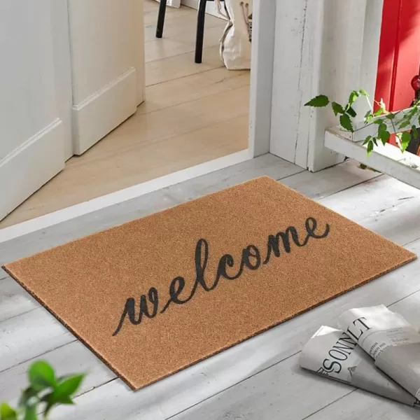 OurWarm Welcome Mats for Front Door Entryway Welcome Doormat with Thickened NonSlip PVC Backing for Outdoor and Indoor Use 16 x 30 Inch Coir Layered Door Mats for Front Porch Farmhouse DecorOurWarm Welcome Mats for Front Door Entryway Welcome Doormat with Thickened NonSlip PVC Backing for Outdoor and Indoor Use 16 x 30 Inch Coir Layered Door Mats for Front Porch Farmhouse Decor