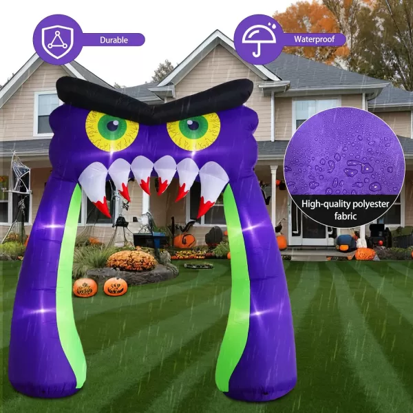 OurWarm 10FT Halloween Inflatables Outdoor Decorations Owl Halloween Inflatable Archway Blow Up Yard Decorations with LED Lights Arch Inflatable Halloween Decorations for Outdoor Party Yard DecorOwl Archway Inflatable