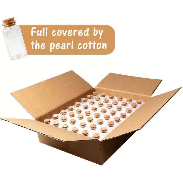 OurWarm 48PCS 25ml Glass Bottles with Cork Stoppers Mini Small Glass Bottles Clear Vials Glass Favor Jars with Tags and Ropes for Wedding Favors DIY Crafts Baby Shower Birthday Home Decorations25ml  48pcs