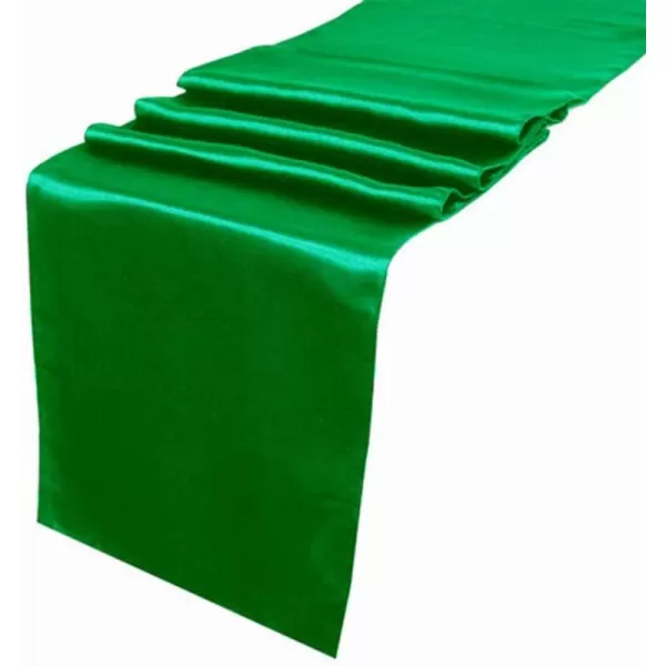 imageOurWarm Satin Table Runner 12quotx 108quot Inch Wedding Party Table Decoration Emerald