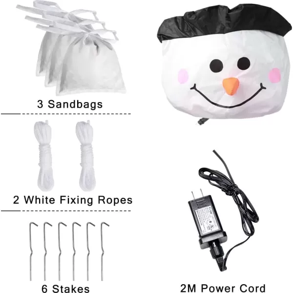 imageOurWarm 10FT Christmas Inflatables Gingerbread House Decorations Outdoor Christmas Decorations Builtin LED Gingerbread Christmas Decor for Blow Up Yard DecorationsSnowman
