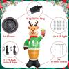 imageOurWarm 10 FT Giant Christmas Inflatables Standing Reindeer Christmas Decor Christmas Inflatable Outdoor Decoration with LEDs Christmas Blow Ups Outdoor Christmas Decorations for Yard Lawn Garden
