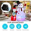 imageOurWarm 1A Replacement Air Blower for Inflatables Inflatable Fan Motor with 125A Adapter and 3 LED Lights Suitable for 3ft8ft Halloween Thanksgiving Christmas Blow Up Yard Decorations Outdoor