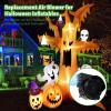 imageOurWarm 1A Replacement Air Blower for Inflatables Inflatable Fan Motor with 125A Adapter and 3 LED Lights Suitable for 3ft8ft Halloween Thanksgiving Christmas Blow Up Yard Decorations Outdoor