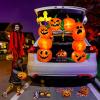 imageOurWarm 4FT Trunk or Treat Car Decorations Kit Halloween Car Decoration Blow Ups Stacked Pumpkin Arch ampamp Cross with LED Lights for SUV Truck Yard Garden Halloween Inflatable Outdoor Decoration