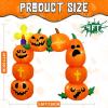 imageOurWarm 4FT Trunk or Treat Car Decorations Kit Halloween Car Decoration Blow Ups Stacked Pumpkin Arch ampamp Cross with LED Lights for SUV Truck Yard Garden Halloween Inflatable Outdoor Decoration