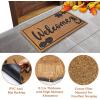 imageOurWarm Fall Door Mat Outdoor Welcome Mat for Front Door Entryway Halloween Doormat with NonSlip PVC Backing 30 x17 Coir Funny Door mats Front Door Rug Fall Decorations for Home Entryway Indoor