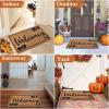 imageOurWarm Fall Door Mat Outdoor Welcome Mat for Front Door Entryway Halloween Doormat with NonSlip PVC Backing 30 x17 Coir Funny Door mats Front Door Rug Fall Decorations for Home Entryway Indoor