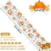 imageOurWarm Fall Table Runner Thanksgiving Pumpkins Eucalyptus Leaves Table Runners 13 x 72 Inch Harvest Table Runners Holiday Dining Room Kitchen Table Party Decorations