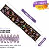 imageOurWarm Halloween Table Runner 72 inches Long Day of Dead Halloween Decor Indoor Skeleton Flowers Candles Halloween Table Decorations for Kitchen Indoor Outdoor Home Party