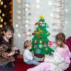 imageOurWarm DIY Felt Christmas Tree for Kids 3ft Christmas Decorations for Toddlers with 30pcs Glitter Ornaments Felt Xmas Tree for Kids Christmas Door Wall Hanging Decorations