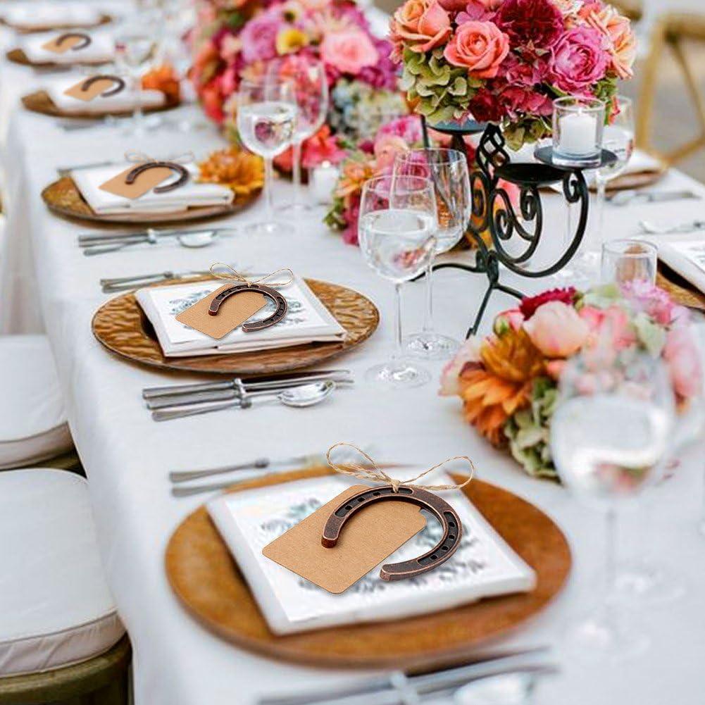 imageOurWarm 10PCS Gold Horseshoe Decor Wedding Favors with Black ampamp White Tags and Ribbon Stunning Horse Shoes Good Lucky Gifts for Wedding Birthday Kentucky Derby Party DecorationsBronze