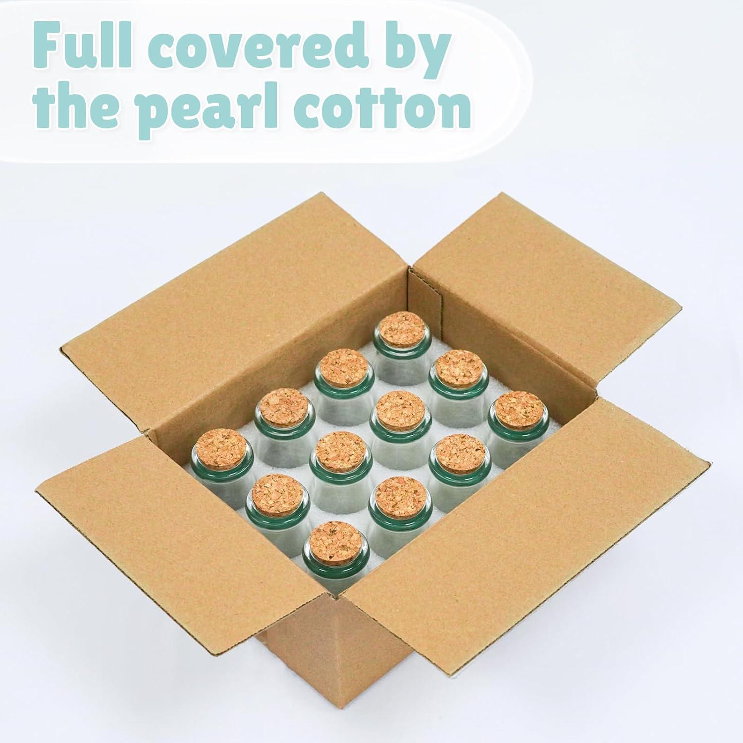 imageOurWarm 12 Pack Mini Jars with Lids 17OZ Small Glass Bottles with Cork Tag Label and Twine Versatile Small Glass Jars for Candy Potion Spice DIY Crafts Gift Birthday Wedding Party Decorations12pcs  100ml