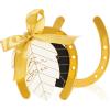 imageOurWarm 10PCS Gold Horseshoe Decor Wedding Favors with Black ampamp White Tags and Ribbon Stunning Horse Shoes Good Lucky Gifts for Wedding Birthday Kentucky Derby Party DecorationsGold