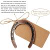 imageOurWarm 10PCS Gold Horseshoe Decor Wedding Favors with Black ampamp White Tags and Ribbon Stunning Horse Shoes Good Lucky Gifts for Wedding Birthday Kentucky Derby Party DecorationsBronze