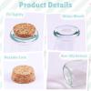 imageOurWarm 12 Pack Mini Jars with Lids 17OZ Small Glass Bottles with Cork Tag Label and Twine Versatile Small Glass Jars for Candy Potion Spice DIY Crafts Gift Birthday Wedding Party Decorations12pcs  100ml