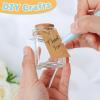 imageOurWarm 12 Pack Mini Jars with Lids 17OZ Small Glass Bottles with Cork Tag Label and Twine Versatile Small Glass Jars for Candy Potion Spice DIY Crafts Gift Birthday Wedding Party Decorations12pcs  17oz