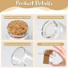 imageOurWarm 12 Pack Mini Jars with Lids 17OZ Small Glass Bottles with Cork Tag Label and Twine Versatile Small Glass Jars for Candy Potion Spice DIY Crafts Gift Birthday Wedding Party Decorations12pcs  50ml