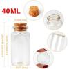 imageOurWarm 12 Pack Mini Jars with Lids 17OZ Small Glass Bottles with Cork Tag Label and Twine Versatile Small Glass Jars for Candy Potion Spice DIY Crafts Gift Birthday Wedding Party Decorations32pcs  40ml