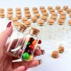 imageOurWarm 12 Pack Mini Jars with Lids 17OZ Small Glass Bottles with Cork Tag Label and Twine Versatile Small Glass Jars for Candy Potion Spice DIY Crafts Gift Birthday Wedding Party Decorations32pcs  40ml