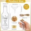 imageOurWarm 50 Pack Baby Shower Mini Liquor Bottles 17oz Empty Plastic Shot Bottles with Gold Screw Caps Funnels Tags ampamp Twines for Juice Wine Alcohol Juicing Ginger Shots Gender Reveal Party FavorsMini Liquor Bottles