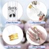 imageOurWarm 50 Pack Baby Shower Mini Liquor Bottles 17oz Empty Plastic Shot Bottles with Gold Screw Caps Funnels Tags ampamp Twines for Juice Wine Alcohol Juicing Ginger Shots Gender Reveal Party FavorsMini Shot Bottles