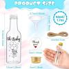 imageOurWarm 50 Pack Baby Shower Mini Liquor Bottles 17oz Empty Plastic Shot Bottles with Gold Screw Caps Funnels Tags ampamp Twines for Juice Wine Alcohol Juicing Ginger Shots Gender Reveal Party FavorsBaby Shower Bottles