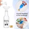 imageOurWarm 50 Pack Baby Shower Mini Liquor Bottles 17oz Empty Plastic Shot Bottles with Gold Screw Caps Funnels Tags ampamp Twines for Juice Wine Alcohol Juicing Ginger Shots Gender Reveal Party FavorsMini Shot Bottles
