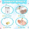 imageOurWarm 50 Pack Baby Shower Mini Liquor Bottles 17oz Empty Plastic Shot Bottles with Gold Screw Caps Funnels Tags ampamp Twines for Juice Wine Alcohol Juicing Ginger Shots Gender Reveal Party FavorsBaby Shower Bottles