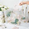 imageOurWarm Clear Wedding Card Box for Reception with Lock ampamp Slot Thick Acrylic Card Box for Party Large Eucalyptus Money Gift Card Storage Box for Wedding Graduation Birthday Baby Shower Decorations118 x 116 x 116 in