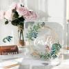 imageOurWarm Clear Wedding Card Box for Reception with Lock ampamp Slot Thick Acrylic Card Box for Party Large Eucalyptus Money Gift Card Storage Box for Wedding Graduation Birthday Baby Shower Decorations118 x 116 x 116 in