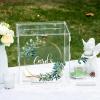 imageOurWarm Clear Wedding Card Box for Reception with Lock ampamp Slot Thick Acrylic Card Box for Party Large Eucalyptus Money Gift Card Storage Box for Wedding Graduation Birthday Baby Shower Decorations118 x 116 x 116 in