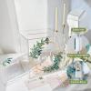 imageOurWarm Clear Wedding Card Box for Reception with Lock ampamp Slot Thick Acrylic Card Box for Party Large Eucalyptus Money Gift Card Storage Box for Wedding Graduation Birthday Baby Shower Decorations118 x 116 x 116 in