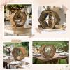 imageOurWarm Wedding Card Box for Party Hexagon Brown Wedding Card Boxes for Reception Wooden Wedding Box for Cards and Money Rustic Graduation Gift Card Box for Wedding Decor Baby Shower Birthday