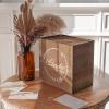 imageOurWarm Wedding Card Box for Party PreAssembled Wood Wedding Card Boxes for Reception Rustic Wedding Box for Cards and Money Envelope Money Box Gift Card Box for Wedding Graduation Baby Shower