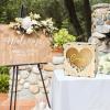 imageOurWarm Wedding Card Box for Party Wooden Gift Card Box with Heart Acrylic Window Wedding Card Boxes for Reception Graduation Money Box for Wedding Decor Graduation Baby Shower Birthday Party