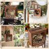 imageOurWarm Wedding Card Box for Party Wooden Wedding Card Boxes for Reception Rustic Wedding Box for Cards and Money Envelope Money Box Gift Card Box for Wedding Decor Graduation Baby Shower Birthdaybrown