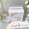 imageOurWarm White Wedding Card Box with Lock PVC Gift Card Box for Wedding Decorations Money Index Card Box for Party Honeymoon Fund Reception Anniversary Bridal Baby Shower