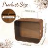 imageOurWarm White Wedding Card Box with Slot Wooden Card Box for Wedding Reception Large Envelope Wedding Box for Cards Money Gift Card Box Holder for Graduation Party 2025 Birthday Baby ShowerBrown Rounded rectangle