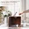 imageOurWarm White Wedding Card Box with Slot Wooden Card Box for Wedding Reception Large Envelope Wedding Box for Cards Money Gift Card Box Holder for Graduation Party 2025 Birthday Baby ShowerBrown Square