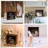 imageOurWarm White Wedding Card Box with Slot Wooden Card Box for Wedding Reception Large Envelope Wedding Box for Cards Money Gift Card Box Holder for Graduation Party 2025 Birthday Baby ShowerBrown Square