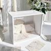 imageOurWarm White Wedding Card Box with Slot Wooden Card Box for Wedding Reception Large Envelope Wedding Box for Cards Money Gift Card Box Holder for Graduation Party 2025 Birthday Baby ShowerWhite Square