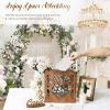 imageOurWarm Wooden Wedding Card Box with Slot ampamp Acrylic Window Brown Gift Card Box for Wedding Reception Decorations Money Gift Newly Named Box Wedding Decorations for Reception Party Birthday