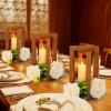 imageOurWarm 10Pcs Wedding Centerpieces for Tables Foldable Centerpiece Table Decorations Table Centerpieces Wooden Centerpieces for Tables Rustic Lantern Centerpieces for Tables Wedding Reception DecorBrown