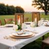 imageOurWarm 10Pcs Wedding Centerpieces for Tables Foldable Centerpiece Table Decorations Table Centerpieces Wooden Centerpieces for Tables Rustic Lantern Centerpieces for Tables Wedding Reception DecorBrown