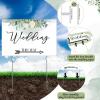 imageOurWarm 11 Pcs Wedding Direction Signs with Stakes Wedding Welcome Signs Arrow Shaped Wedding This Way Directional Road Signs Double Sided Printed Wedding Parking Sign YardLawn Signs for Reception