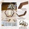 imageOurWarm 12Pcs Hexagon Wedding Centerpiece Table Decorations Brown Wooden Table Centerpieces for Party Event 3 Size Honeycomb Wedding Centerpieces for Tables Rustic Wedding Decor for Table Home Wall